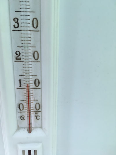 Термометр в одном из классов школы №6