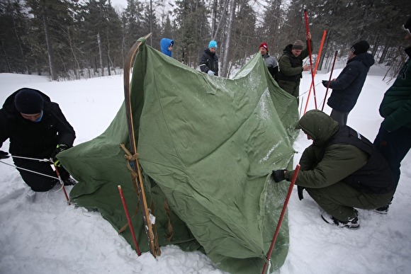 В ходе эксперимента использовалась палатка, аналогичная той, что была у группы Дятлова