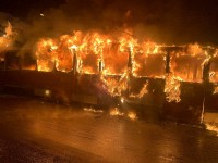 В Краснотурьинске сгорел трамвай из Нижнего Тагила (фото)