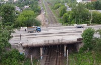 Мост на Тагилстрой закрыт две недели. Что сделано? (видео с воздуха)