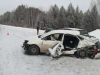 На Серовском тракте в массовой аварии погибла женщина (фото)