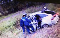 На Серовской трассе водитель Chevrolet устроил лобовое ДТП. Два месяца назад на этом же месте произошла смертельная авария (фото)