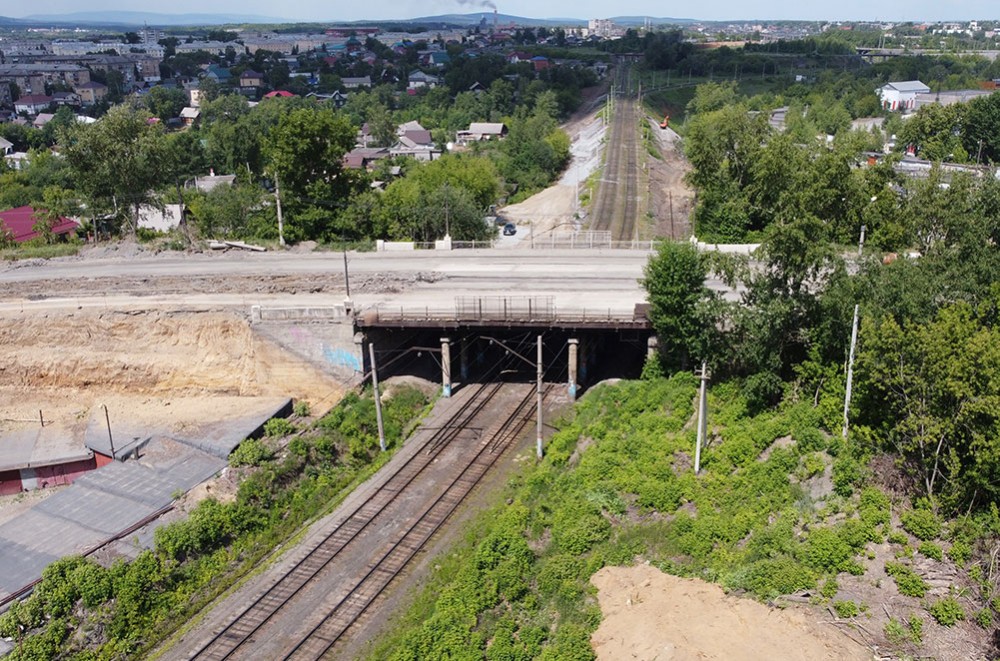 Мост на Тагилстрой закрыт месяц. Что успели сделать: видео с воздуха