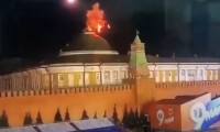 Опубликовано видео атаки беспилотников на Кремль