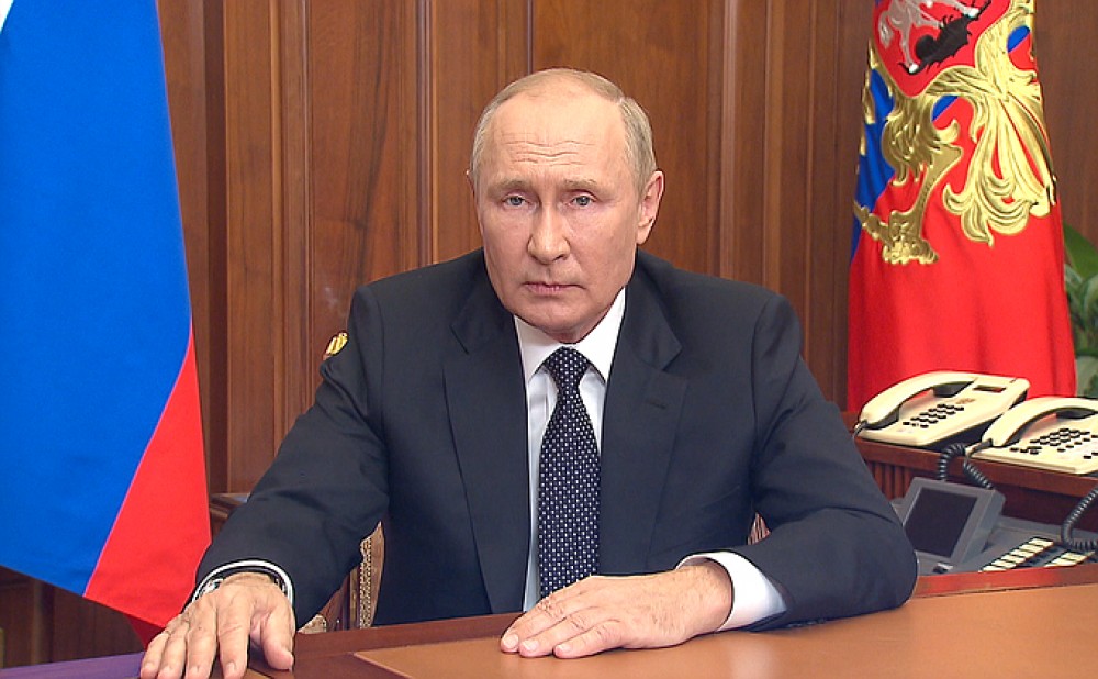Путин объявил о частичной мобилизации. Видеообращение президента