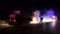 На Серовской тракте мужчину насмерть зажало между двумя грузовиками (фото)