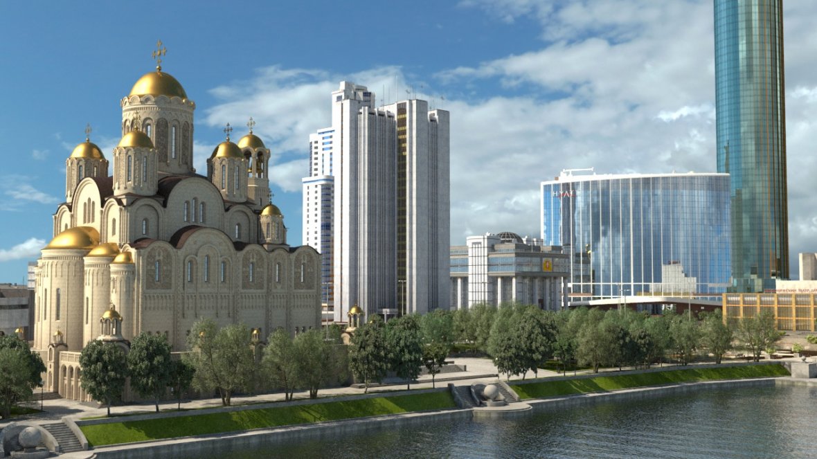 Проект храма в центре Екатеринбурга