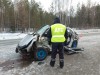 На Серовском тракте Land Cruiser смял легковушку, её водитель погиб на месте (фото)