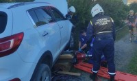 Водитель кроссовера сбил велосипедистку в саду