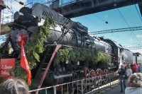 Ретропоезд «Эшелон Победы» совершил остановку в Нижнем Тагиле (фото, видео)