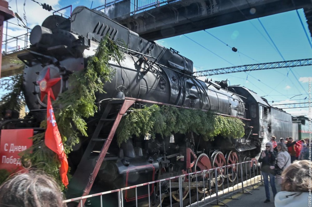 Ретропоезд «Эшелон Победы» совершил остановку в Нижнем Тагиле (фото, видео)
