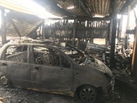 Тагильчанин, который в пожаре пытался спасти автомобиль, скончался (фото)
