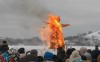 В Нижнем Тагиле сожгли огромное чучело Масленицы: видео