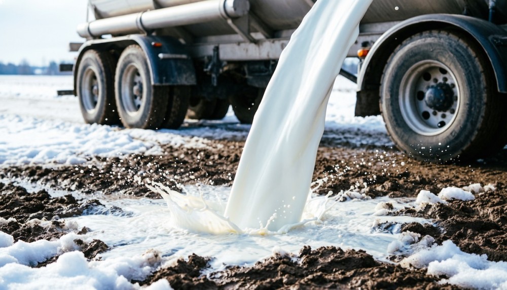 Заводы перешли на сухое молоко? Почему свердловский фермер слил 26 тонн сырья в поле