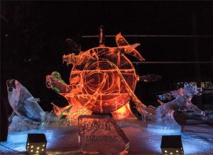 Тагильчанин, строивший новогодний городок, подтвердил звание лучшего ледового скульптора мира (фото)