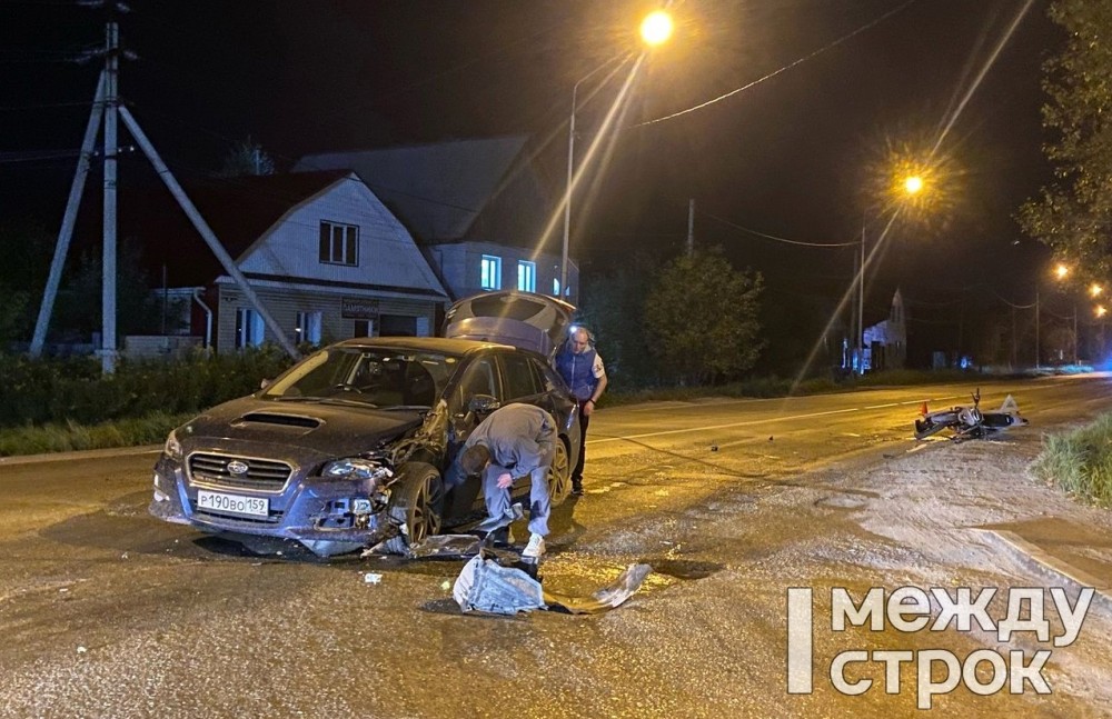 В Нижнем Тагиле водитель легковушки сбил мотоциклиста при обгоне