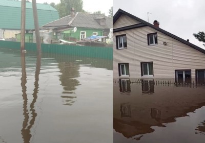 Вода &mdash; по окна, по улицам &mdash; на моторной лодке: что происходит в Нижнем Тагиле и пригороде