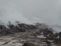 В Нижнем Тагиле загорелась свалка (фото)