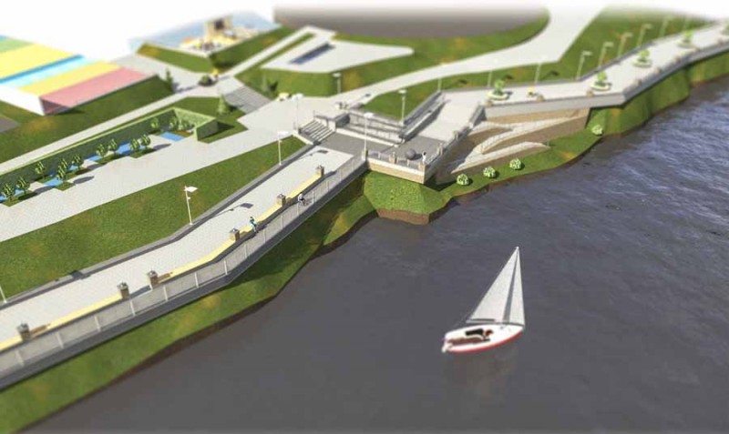 Проект обустройства береговой линии за ГДДЮТ обрёл лицо: мэрия опубликовала эскизы будущей набережной
