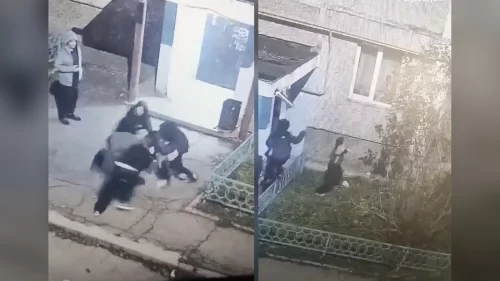 В Тагиле компания подростков набросилась на мужчину, сделавшего им замечание (видео)