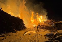 В Нижнем Тагиле вспыхнула проблемная лесопилка