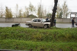 На Восточном шоссе «Волга» влетела в дерево, водитель погиб на месте (фото)