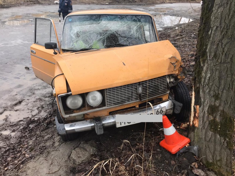 20-летний тагильчанин угнал ВАЗ-2103, но не справился с управлением и врезался в дерево (фото)