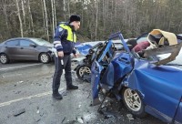 На Серовском тракте в жутком ДТП погиб водитель отечественной легковушки