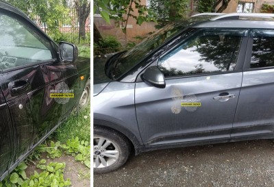 В Нижнем Тагиле неизвестный запинал припаркованные машины