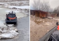 &laquo;Воды больше метра, плывут бревна&raquo;: как аэролодкой разбивали ледяной затор, чтобы спасти деревню Тагила