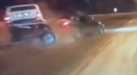 От удара вырвало мост: видео массовой аварии на Серовском тракте