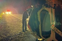 На Серовском тракте мужчина на пути в больницу уснул за рулём и врезался во встречный грузовик (фото)