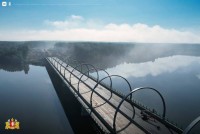 Куйвашев назвал дату открытия моста через Тагильский пруд и опубликовал эффектные фото