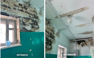 Крыша тагильской школы потекла через месяц после ремонта за 35 млн рублей