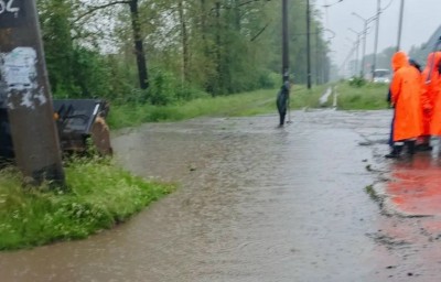 Пути ушли под воду: ливень нарушил движение трамваев в Нижнем Тагиле