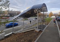 Пешеходные переходы в Нижнем Тагиле оборудовали крытыми спусками